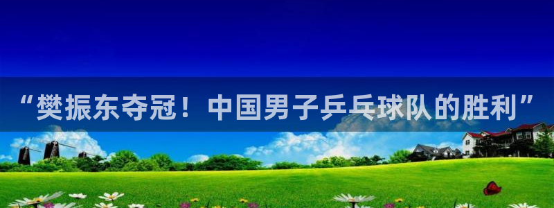 2006年世界杯冠军:“樊振东夺冠!中国男子乒乓球队的胜利”